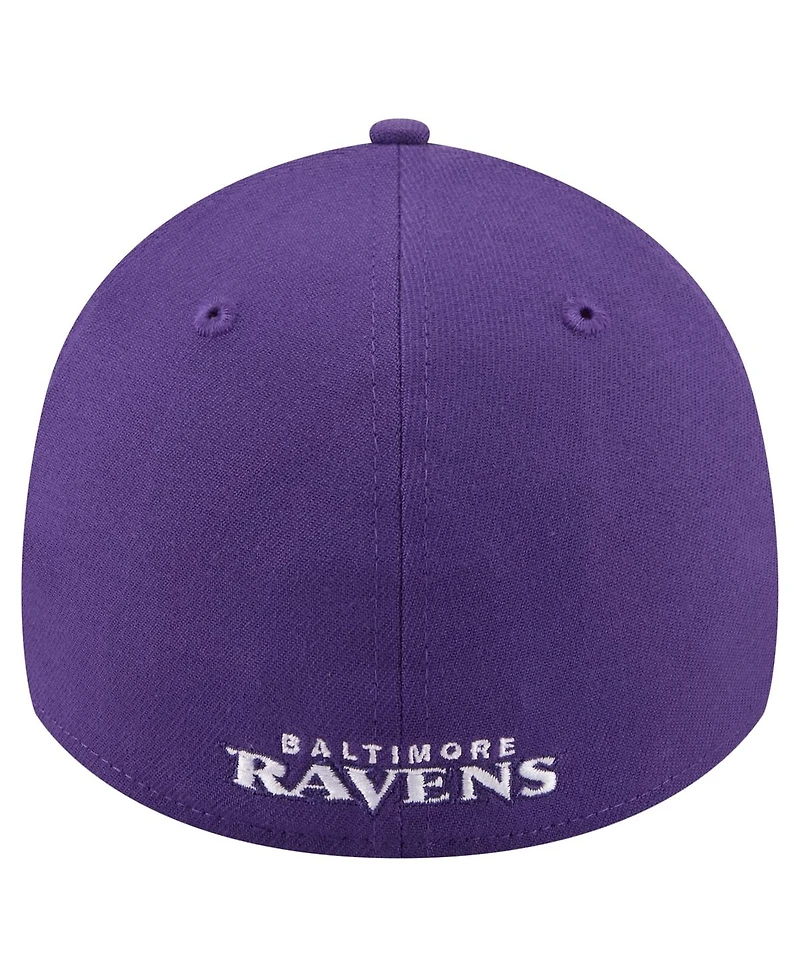 New Era Men's Purple Baltimore Ravens Core Team 39THIRTY Flex Hat