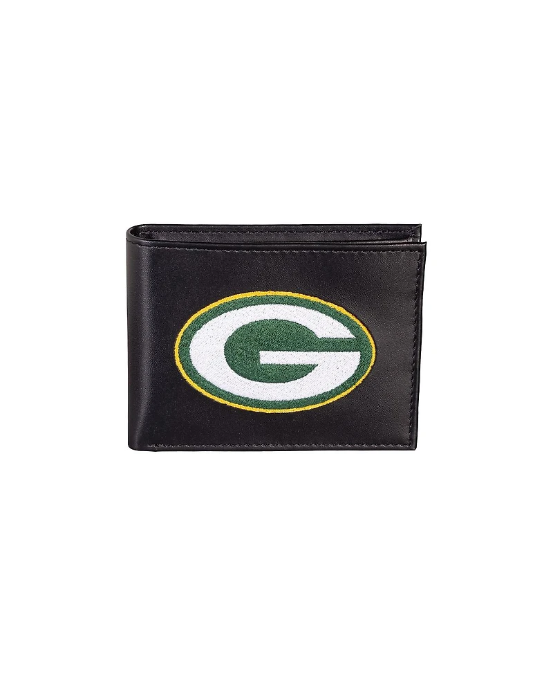 Evergreen Enterprises Green Bay Packers Synthetic Leather Embroidered Bifold Wallet