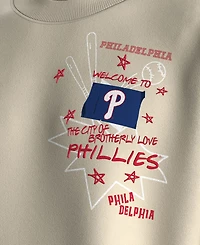Fanatics Women's Beige Philadelphia Phillies Graffiti Fleece Sweatshirt