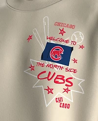 Fanatics Women's Beige Chicago Cubs Graffiti Fleece Sweatshirt