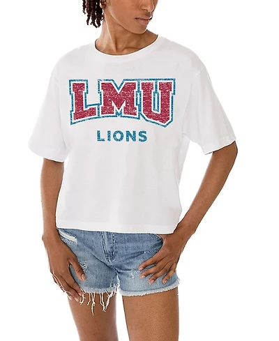 Gameday Couture Women's White Loyola Marymount Lions Claim To Fame Boxy Cropped T-Shirt