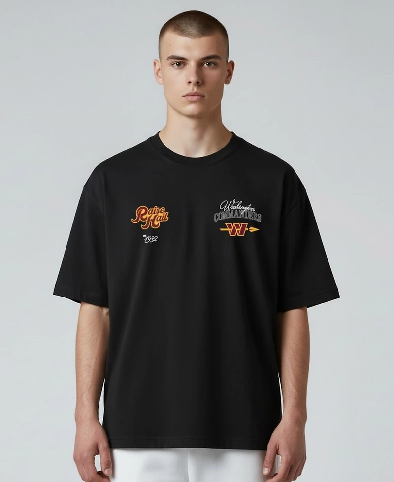 The Wild Collective Men's and Women's Black Washington Commanders Mineral Washed T-Shirt