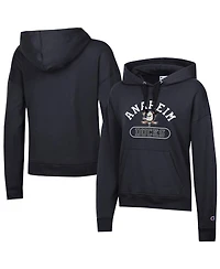 Champion Women's Black Anaheim Ducks Arched Pill Box Hoodie
