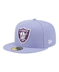 New Era Men's Light Purple Las Vegas Raiders Lavender Bloom 59FIFTY Fitted Hat
