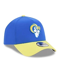 New Era Men's Royal/Gold Los Angeles Rams A-Frame 9FORTY Adjustable Hat