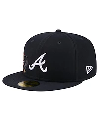 New Era Men's Navy Atlanta Braves Run Mascot 59FIFTY Fitted Hat