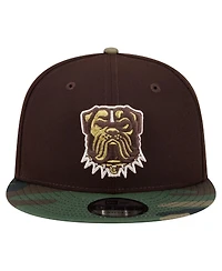 New Era Men's Dark Brown Cleveland Browns Burnt Wood Camo 9FIFTY Snapback Hat