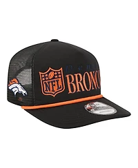 New Era Men's Black Denver Broncos Throwback Foam 19TWENTY Adjustable Hat