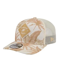 New Era Men's Tan Philadelphia Eagles Tonal Palm Coolera 9SEVENTY Adjustable Trucker Hat