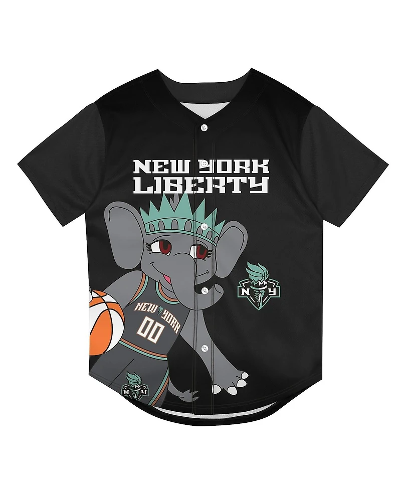 Outerstuff Preschool Black New York Liberty Mascot Friend Mesh Fashion Jersey