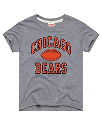 Homage Big Boys and Girls Gray Chicago Bears Gridiron Tri-Blend T-Shirt