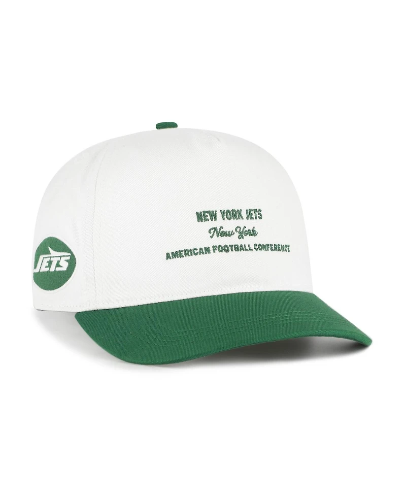 '47 Brand Men's White New York Jets Contemporary Two-Tone Hitch Adjustable Hat