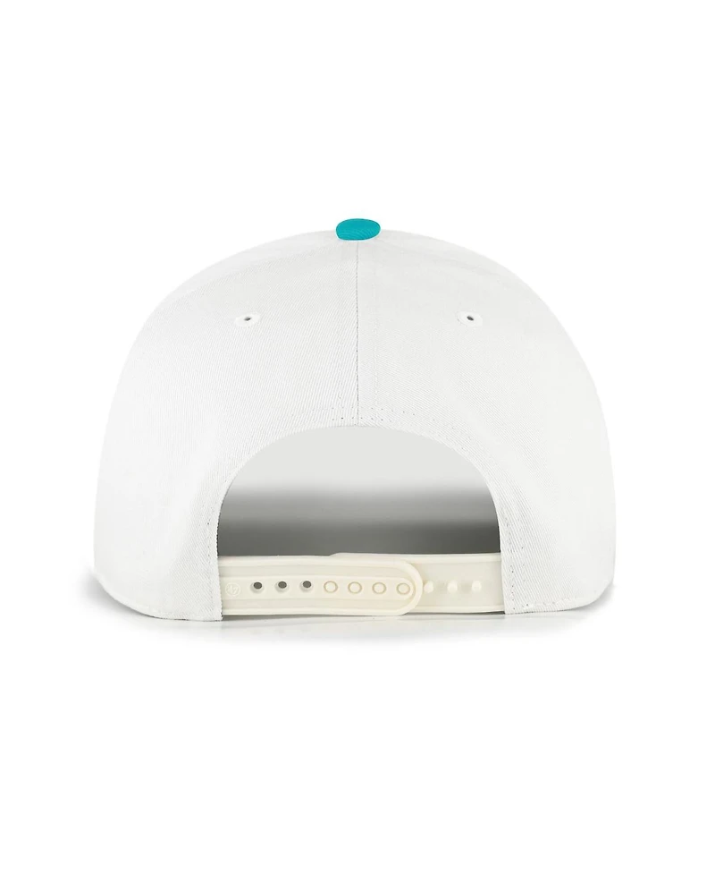 '47 Brand Men's White Miami Dolphins Contemporary Two-Tone Hitch Adjustable Hat