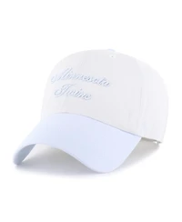 '47 Brand Women's White/Light Blue Minnesota Twins Gelato Two-Tone Clean Up Adjustable Hat