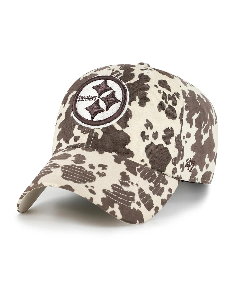 '47 Brand Women's Natural Pittsburgh Steelers Bessie Clean Up Adjustable Hat