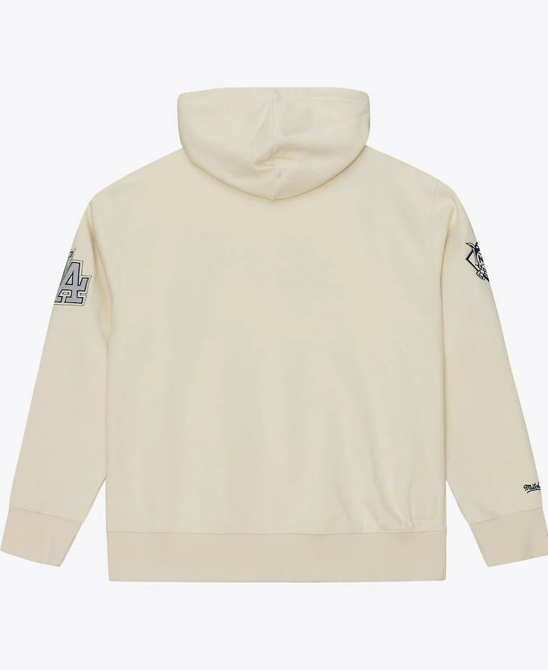 Mitchell & Ness Men's Cream Los Angeles Dodgers Yacht Rock Fleece Hoodie