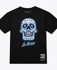 Mitchell & Ness Women's Black New York Yankees Sugar Skull Boxy T-Shirt