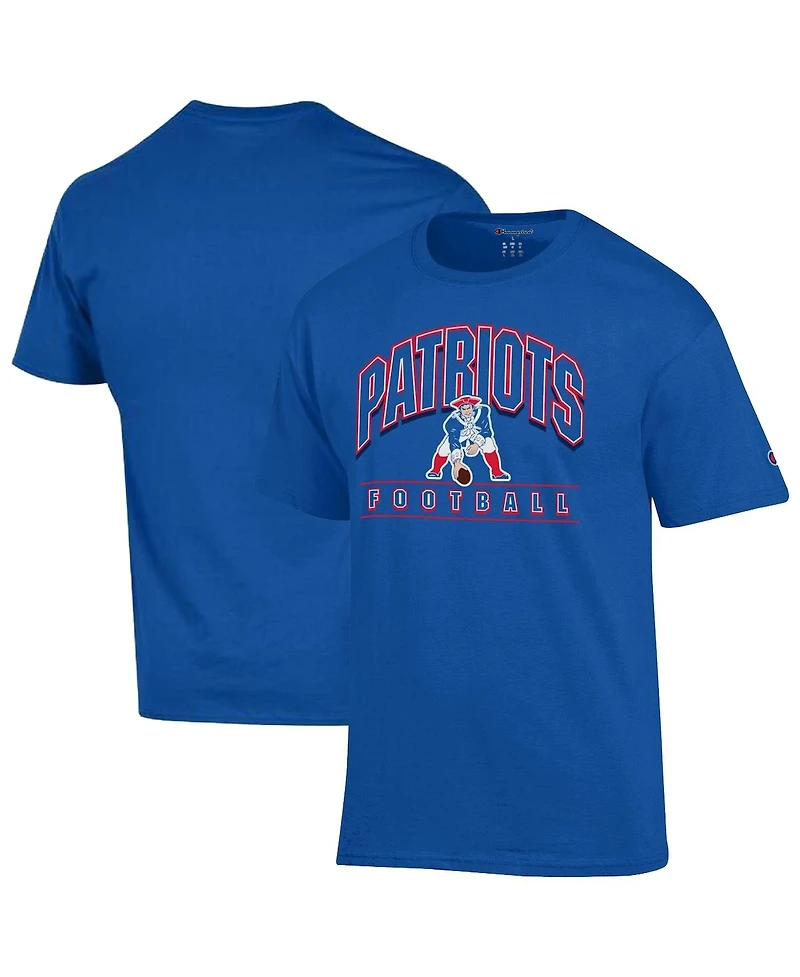Champion Men's Royal New England Patriots Jersey T-Shirt