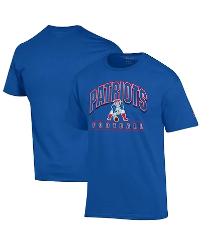 Champion Men's Royal New England Patriots Jersey T-Shirt