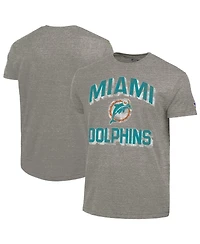 Champion Men's Charcoal Miami Dolphins Ultimate Tri-Blend T-Shirt