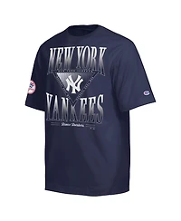 Champion Men's Navy New York Yankees Traditions Two Locations T-Shirt