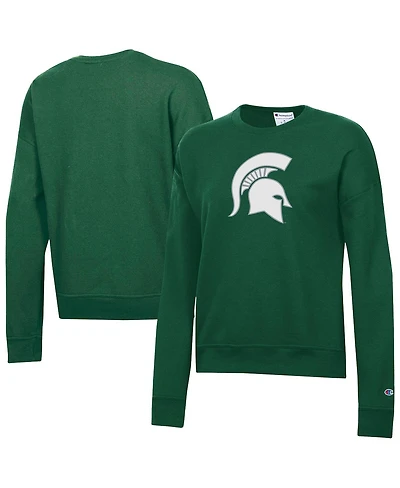 Champion Women's Green Michigan State Spartans Powerblend Sweatshirt