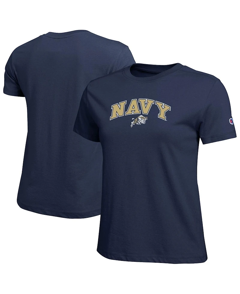 Champion Women's Navy Midshipmen Arched Over Logo T-Shirt