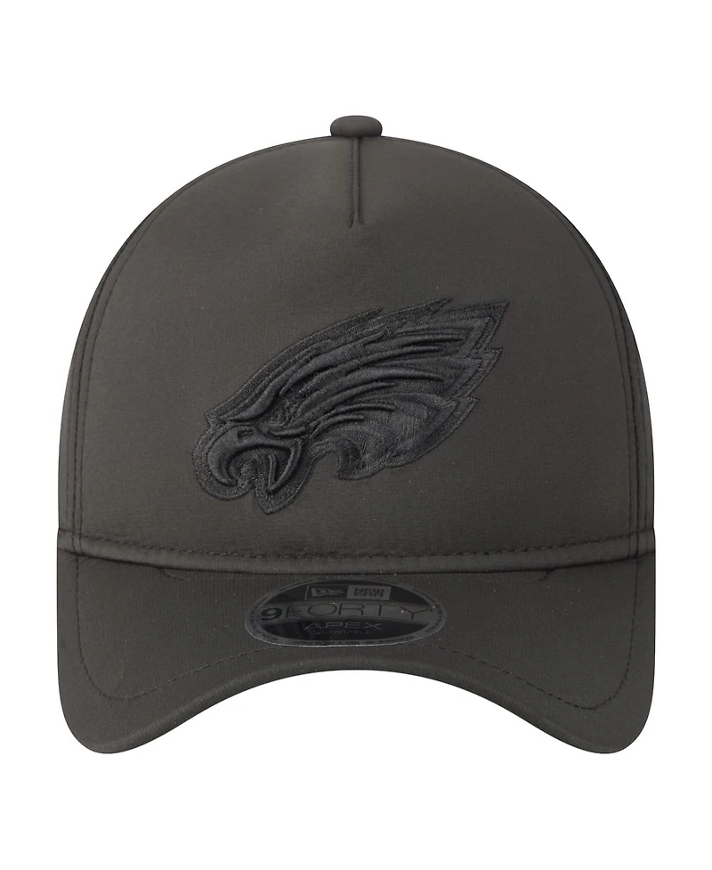 New Era Men's Black Philadelphia Eagles Apex 9FORTY Adjustable Hat