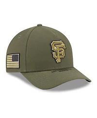 New Era Big Boys and Girls Olive San Francisco Giants 2026 Armed Forces Day 9FORTY M-Crown Adjustable Hat