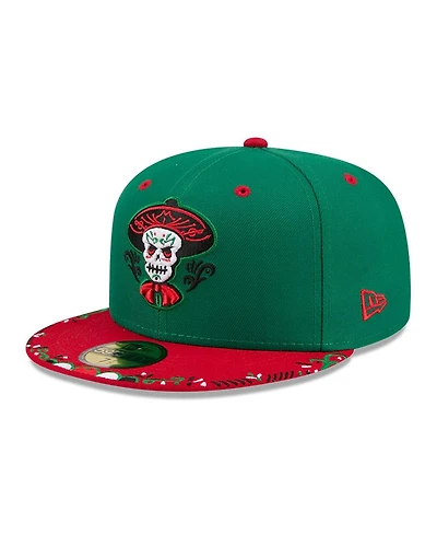 New Era Men's Green/Red Albuquerque Isotopes 2026 Copa De La Diversion 59FIFTY Fitted Hat