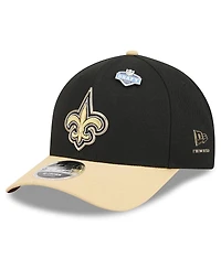 New Era Men's Black/Gold New Orleans Saints 2026 Nfl Draft 9FORTY M-Crown Adjustable Hat