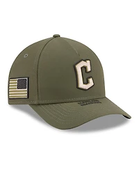 New Era Big Boys and Girls Olive Cleveland Guardians 2026 Armed Forces Day 9FORTY M-Crown Adjustable Hat