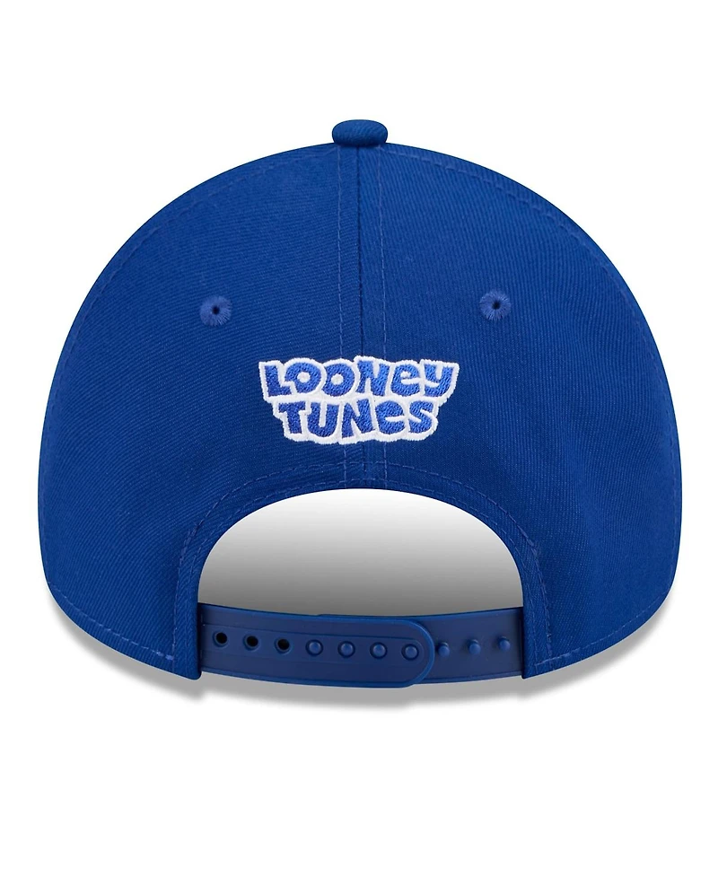 New Era Big Boys and Girls Royal Kansas City Royals Looney Tunes A-Frame 9FORTY Adjustable Hat