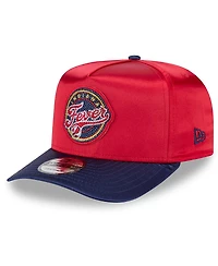 New Era Men's and Women's Red/Navy Indiana Fever 2026 Wnba Draft Satin A-Frame 9FORTY Adjustable Hat