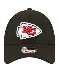 New Era Men's Black Kansas City Chiefs Core Team 9FORTY Adjustable Hat
