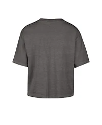 '47 Brand Women's Charcoal Pittsburgh Steelers Cropped Mindi Slub T-Shirt