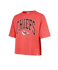 '47 Brand Women's Red Kansas City Chiefs Cropped Mindi Slub T-Shirt