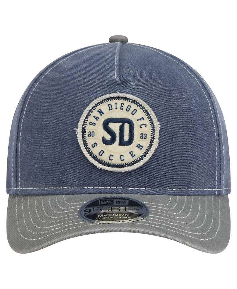 New Era Men's Navy San Diego Fc Jersey Hook 9FORTY Adjustable Hat