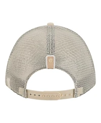 New Era Women's Light Beige Milwaukee Brewers Tonal Patch 9FORTY M-Crown A-Frame Trucker Adjustable Hat