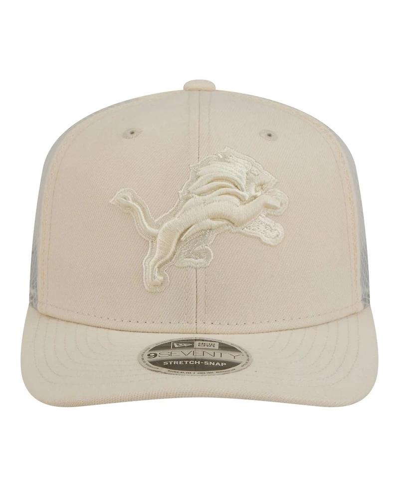 New Era Men's Cream Detroit Lions Color Pack 9SEVENTY Adjustable Hat