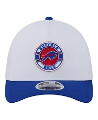 New Era Men's White/Royal Buffalo Bills Patch 39THIRTY A-Frame M-Crown Perforated Flex Hat