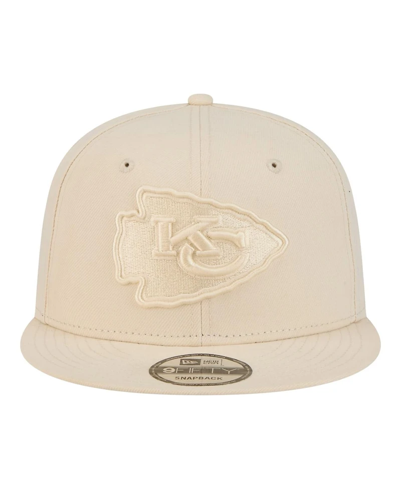 New Era Men's Cream Kansas City Chiefs Colorpack 9FIFTY Snapback Hat
