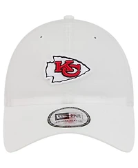 New Era Men's White Kansas City Chiefs Ripstop Casual Classic Adjustable Hat
