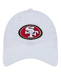 New Era Women's White San Francisco 49ers Floral 9TWENTY Adjustable Hat