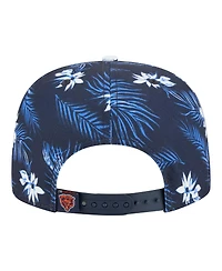 New Era Men's Navy Chicago Bears Palm Print A-Frame 9FIFTY Snapback Hat