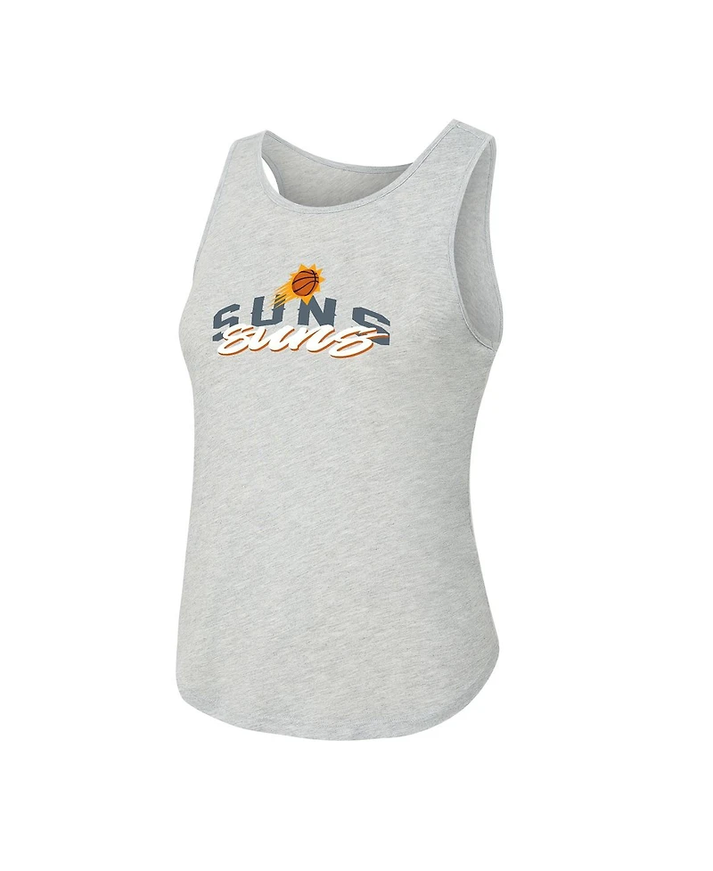 Concepts Sport Women's Purple/Heather Gray Phoenix Suns Regulate Tank Pant Set