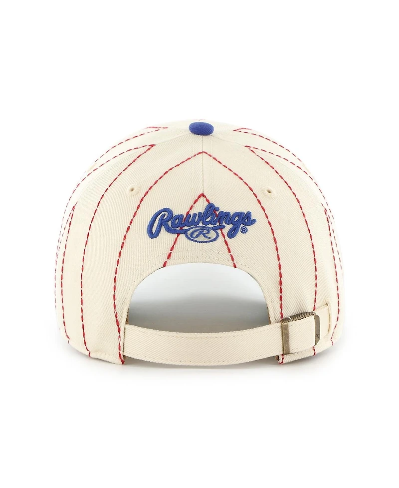 '47 Brand Men's x Rawlings Natural/Royal Montreal Expos Pinstripe Clean Up Adjustable Hat