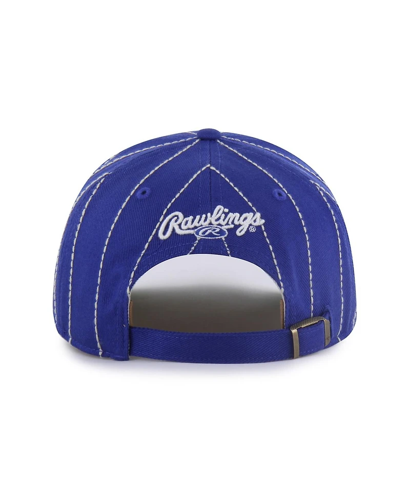 '47 Brand Men's x Rawlings Royal Milwaukee Brewers Pinstripe Hitch Adjustable Hat