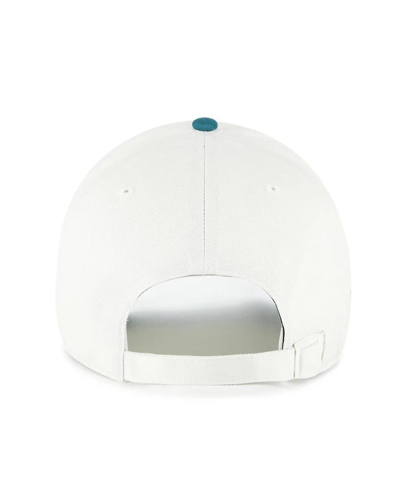 '47 Brand Men's White/Teal San Diego Padres Contemporary Tonal Clean Up Adjustable Hat