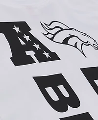 Mitchell & Ness Men's White Denver Broncos Monochrome T-Shirt